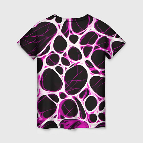 Женская футболка Розовая морская волна / 3D-принт – фото 2
