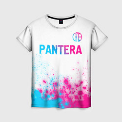 Футболка женская Pantera neon gradient style посередине, цвет: 3D-принт