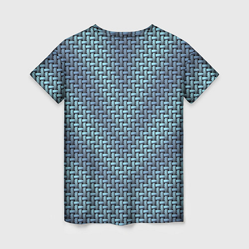 Женская футболка Текстура саржевого переплетения / 3D-принт – фото 2