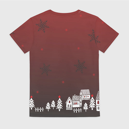 Женская футболка Я принес вам 2024 красный дракон / 3D-принт – фото 2