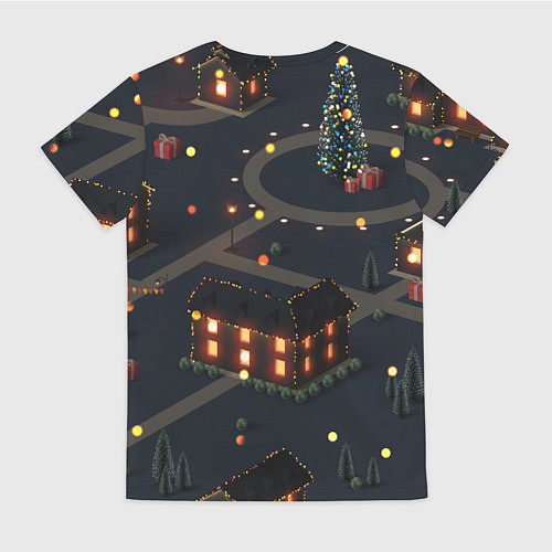 Женская футболка Зеленый дракон Санта хочет нормальный год / 3D-принт – фото 2