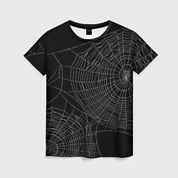 Женская футболка Spider паутина