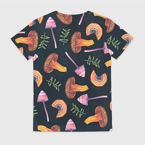 Женская футболка Goblincore - болотные грибы / 3D-принт – фото 2