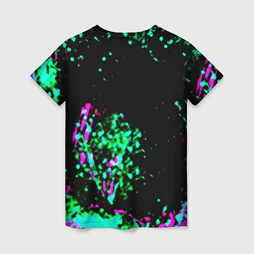 Женская футболка Counter strike neon skin / 3D-принт – фото 2