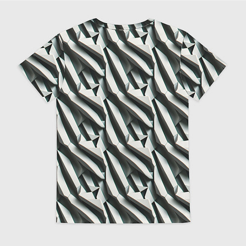 Женская футболка Вертикальные полосы / 3D-принт – фото 2
