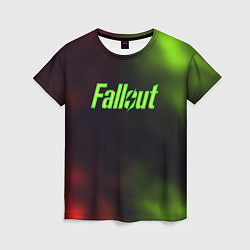 Футболка женская Fallout fire gradient, цвет: 3D-принт
