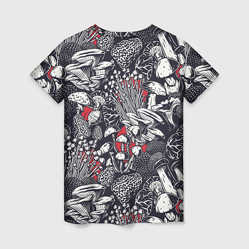 Женская футболка Разные грибы / 3D-принт – фото 2