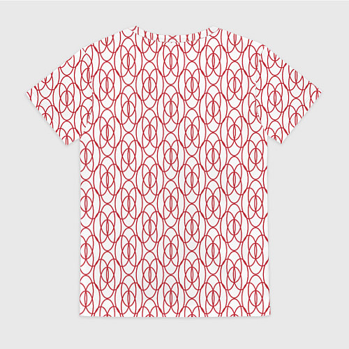 Женская футболка Узорные овалы / 3D-принт – фото 2