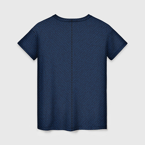 Женская футболка Роскошный синий в полоску / 3D-принт – фото 2