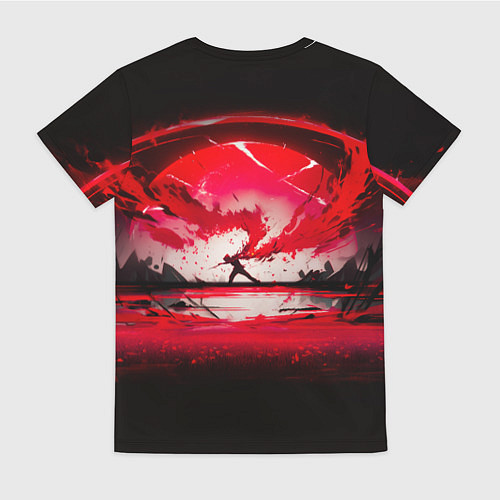 Женская футболка Танец в последних лучах солнца / 3D-принт – фото 2