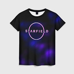 Футболка женская Starfield тёмное небо из игры, цвет: 3D-принт