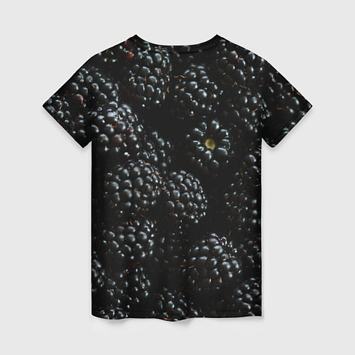 Женская футболка Ягодки черники спелые / 3D-принт – фото 2