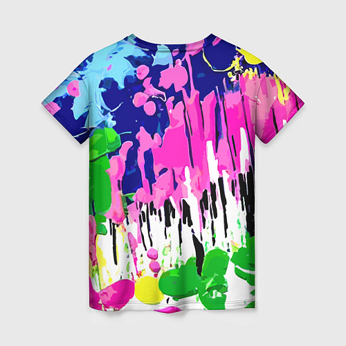 Женская футболка Colorful abstraction - aloha / 3D-принт – фото 2