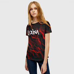 Футболка женская Louna storm рок группа, цвет: 3D-принт — фото 2