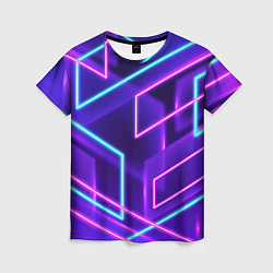 Футболка женская Neon Geometric, цвет: 3D-принт