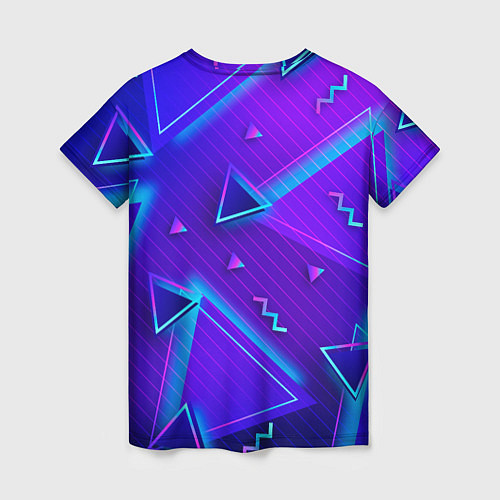 Женская футболка Neon Pattern colored / 3D-принт – фото 2