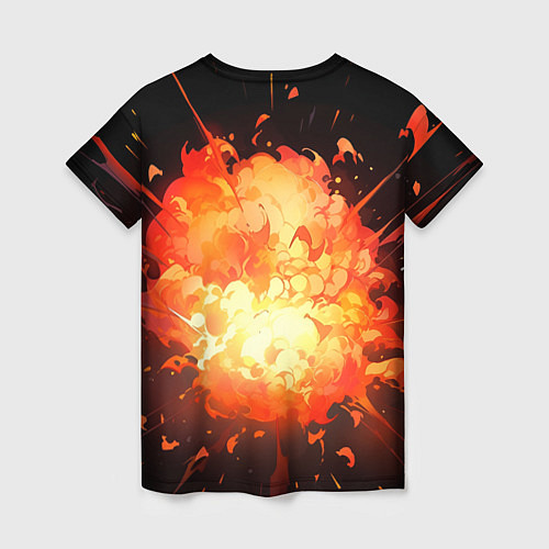 Женская футболка Чикен Ган - взрыв / 3D-принт – фото 2