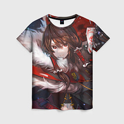 Футболка женская Touhou Project Рейму Winter, цвет: 3D-принт