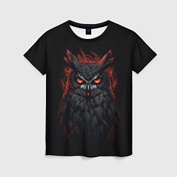 Футболка женская Evil owl, цвет: 3D-принт
