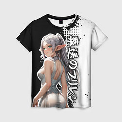 Женская футболка Фрирен - в белой ночнушке