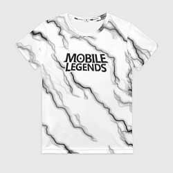 Футболка женская Mobile legends молнии, цвет: 3D-принт