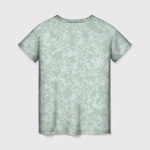 Женская футболка Полёт совы серо-зелёный / 3D-принт – фото 2