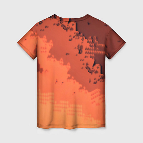 Женская футболка PUBG game orange / 3D-принт – фото 2