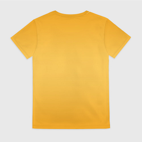 Женская футболка Апельсиновый градиент / 3D-принт – фото 2