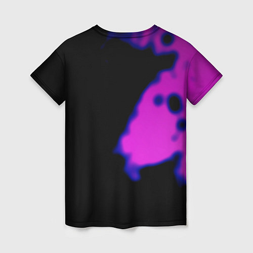 Женская футболка Undertale neon splash / 3D-принт – фото 2