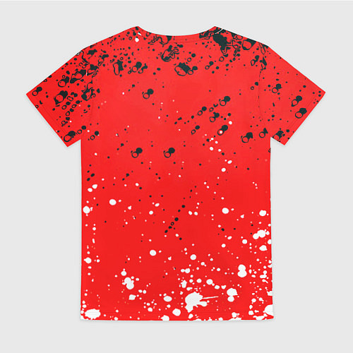 Женская футболка Watch Dogs брызги красок / 3D-принт – фото 2