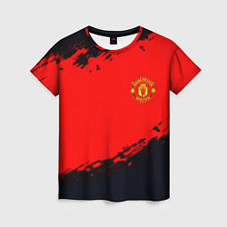 Футболка женская Manchester United colors sport, цвет: 3D-принт