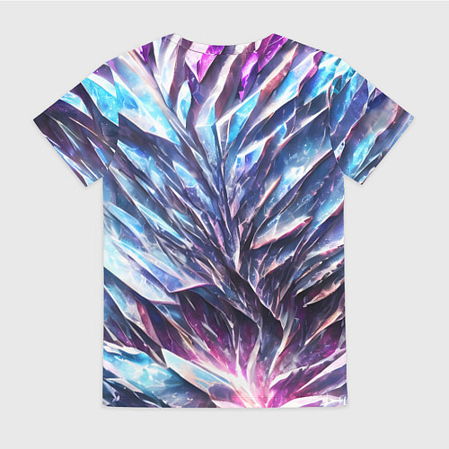 Женская футболка Синий драгоценный камень / 3D-принт – фото 2