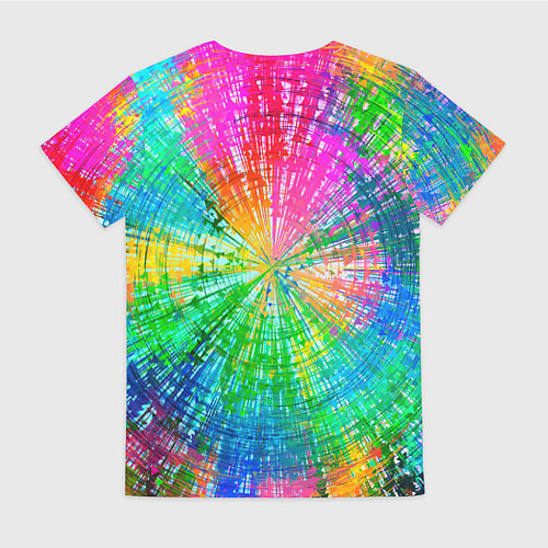 Женская футболка Цветная лама / 3D-принт – фото 2
