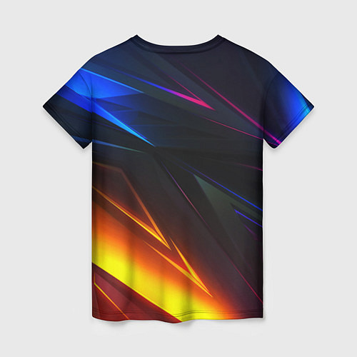 Женская футболка Silent hill stripes neon / 3D-принт – фото 2