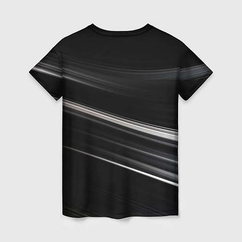Женская футболка Black abstract background / 3D-принт – фото 2