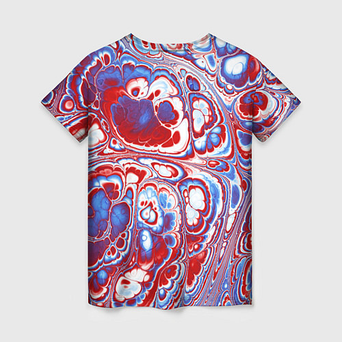 Женская футболка Абстрактный разноцветный паттерн / 3D-принт – фото 2