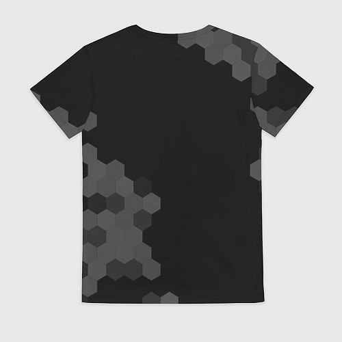 Женская футболка Palworld glitch на темном фоне вертикально / 3D-принт – фото 2