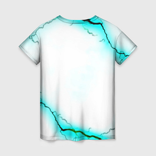Женская футболка Dayz текстура молнии / 3D-принт – фото 2