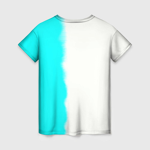 Женская футболка Ведьмак лого краска текстура / 3D-принт – фото 2