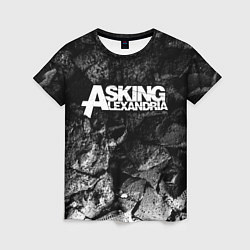 Женская футболка Asking Alexandria black graphite