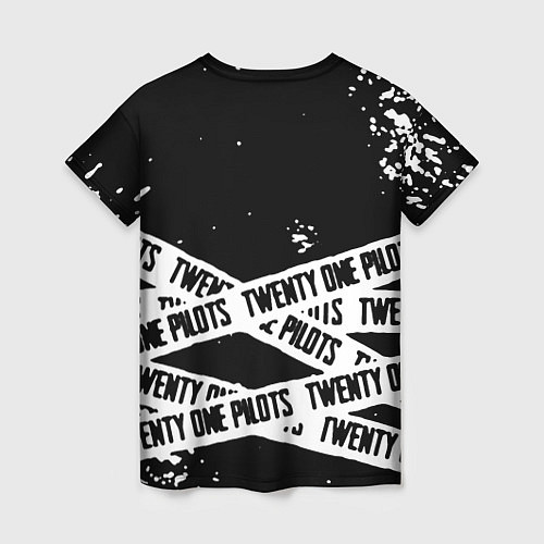 Женская футболка Twenty one pilots stripes steel / 3D-принт – фото 2