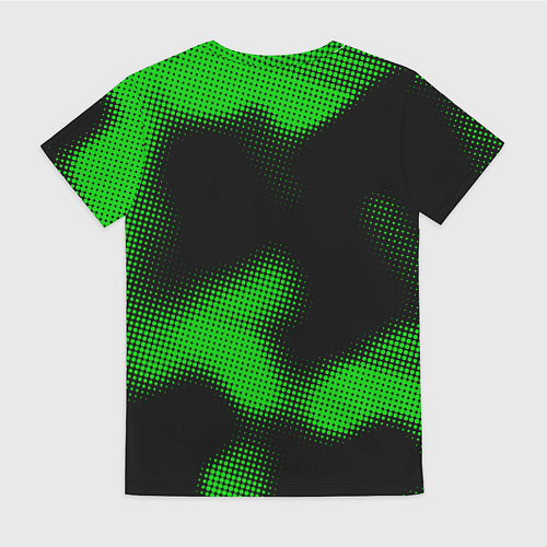 Женская футболка Lyon sport halftone / 3D-принт – фото 2