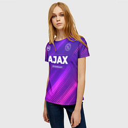 Футболка женская Ajax legendary sport grunge, цвет: 3D-принт — фото 2