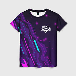 Футболка женская Warframe neon gaming, цвет: 3D-принт