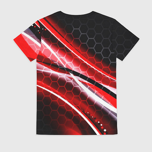 Женская футболка Tekken 8 огненное лого файтинг / 3D-принт – фото 2