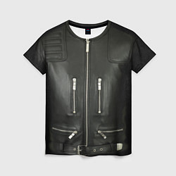 Футболка женская Terminator first - leather jacket, цвет: 3D-принт
