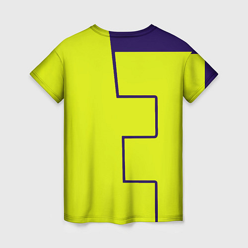 Женская футболка Fortnite logo yellow game / 3D-принт – фото 2