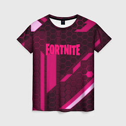 Женская футболка Fortnite броня розовая эпик
