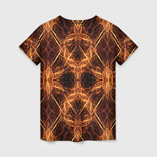 Женская футболка Светящийся абстрактный пришелец / 3D-принт – фото 2