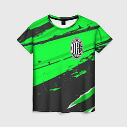 Футболка женская AC Milan sport green, цвет: 3D-принт